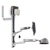 Ergotron 45-358-026 LX Sit-Stand Wall Mount System, Medium CPU Holder