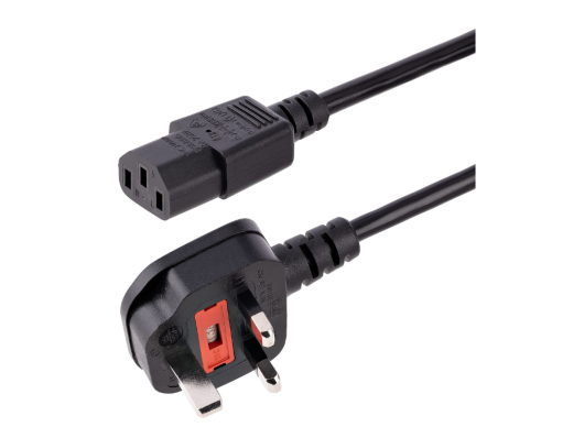 StarTech 3m UK Computer Power Cable – 3 Pin Mains Lead | PXT101UK3M