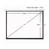 Sapphire Electric 240x180cm Projector Screen 4:3 Diag 118 inch SEWS240RBV-ATR