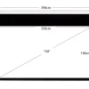 Sapphire Electric Tab Tensioned 349.8 x 196.6cm Projector Screen 16:9 158" SETTS350WSF-AW
